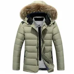 2018 зимняя пуховая куртка Для мужчин 90% вниз Содержание толстые теплые ветрозащитные пальто Высокое качество парка Pluma Hombre