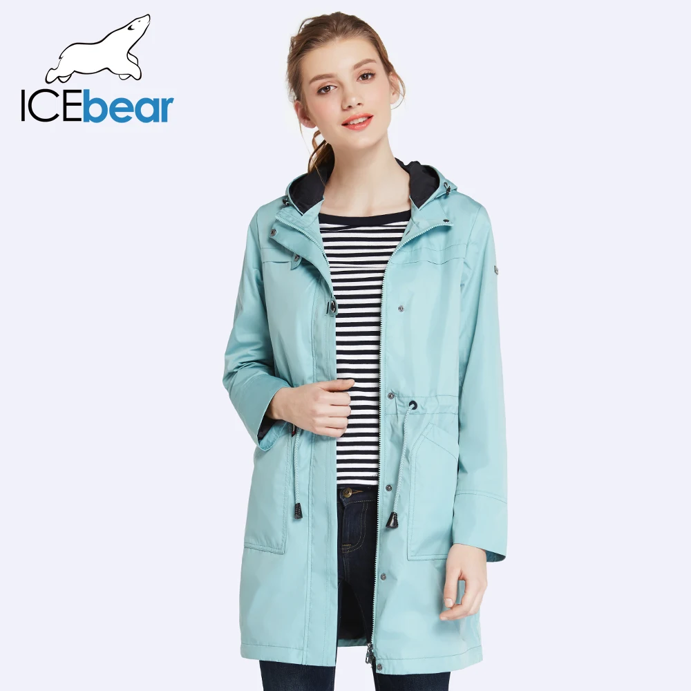 【Горящие предложения】 ICEbear 2019 Женская куртка парка Биопух Теплый утолщенный