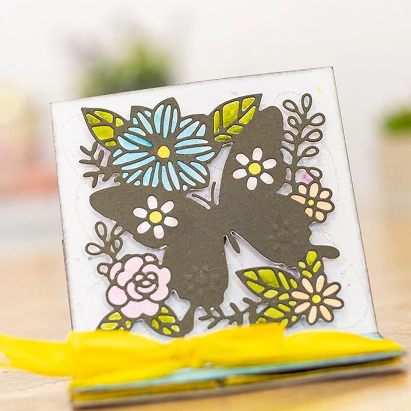 

Butterfly Rubbit Cat Dog Flamingo Flowers Metal Cutting Dies for Scrapbooking Decorative Stencils DIY Craft Album Card