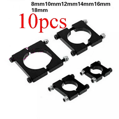 

Yuenhoang 10PCS Aluminum Alloy 8mm 10mm 12mm 14mm 16mm 18mm Tubing Clip Pipe Clamp Carbon Tube Clips for Plant Agriculture UAV