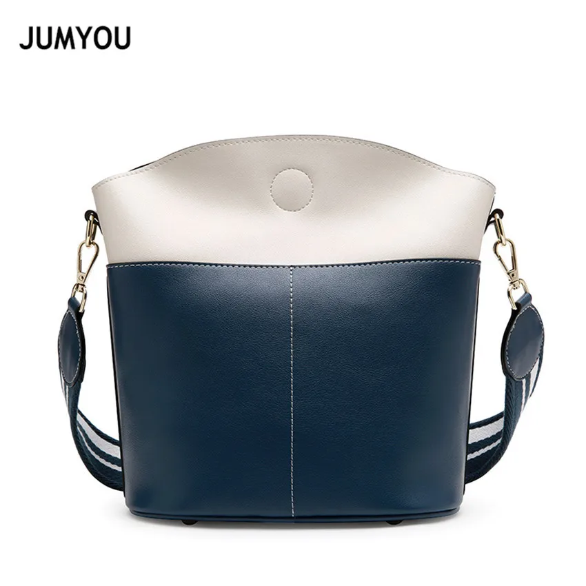 

Split Leather Cross body bags For Women Bucket Bags Handbags Large Soft Fashion Simple Vintage Casual Messenger Bags For Ladies