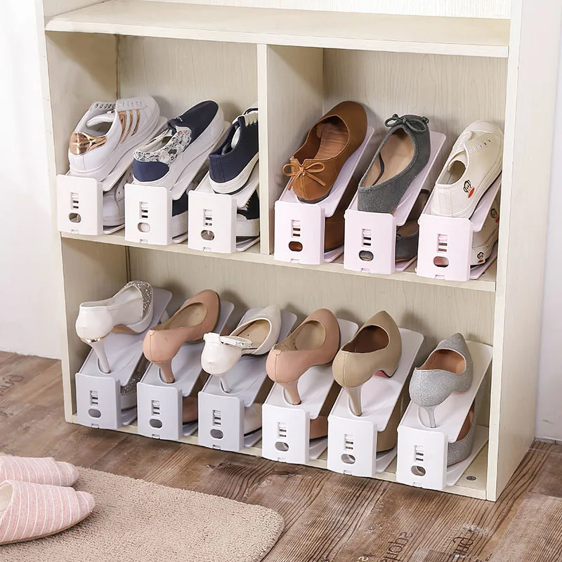 Buy New Shoe Racks Plastic Double Shoe Holder Storage
