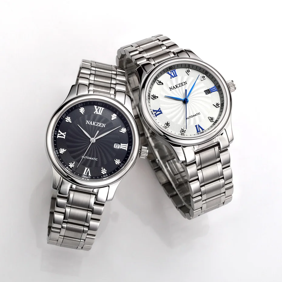 Мужские часы Relojes Hombre деловые классические MIYOTA из нержавеющей стали 8215 мужские
