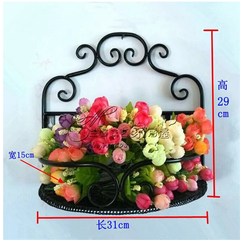 Hot European Style Bathroom Kitchen Household Items Bathroom Storage Rack Wrought Iron Wall Rack Shelf - Image 3