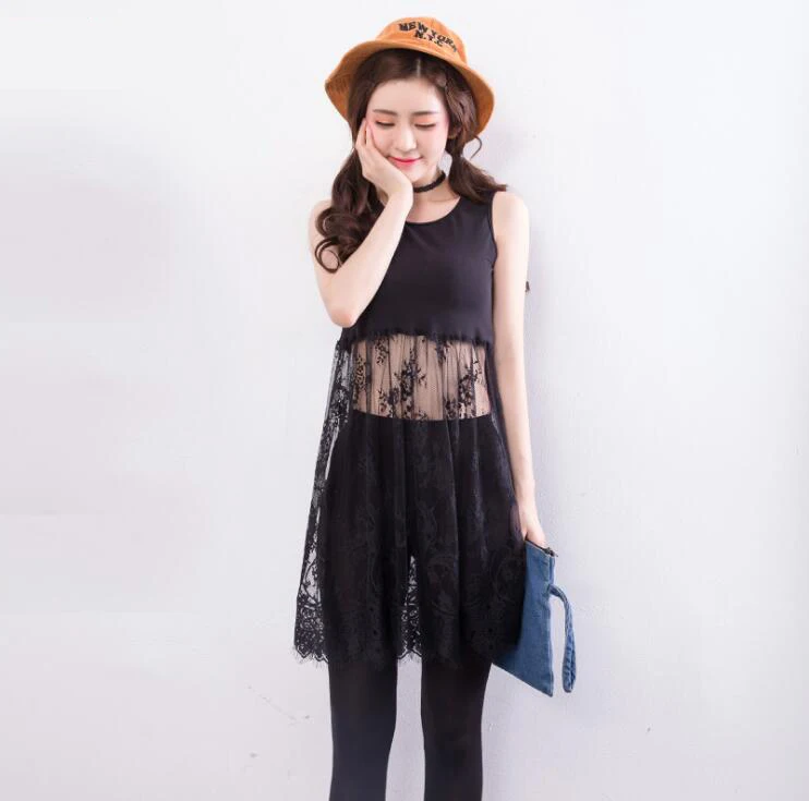 

Women Fashion Sexy Lace Slim Patchwork Dress E1024-001