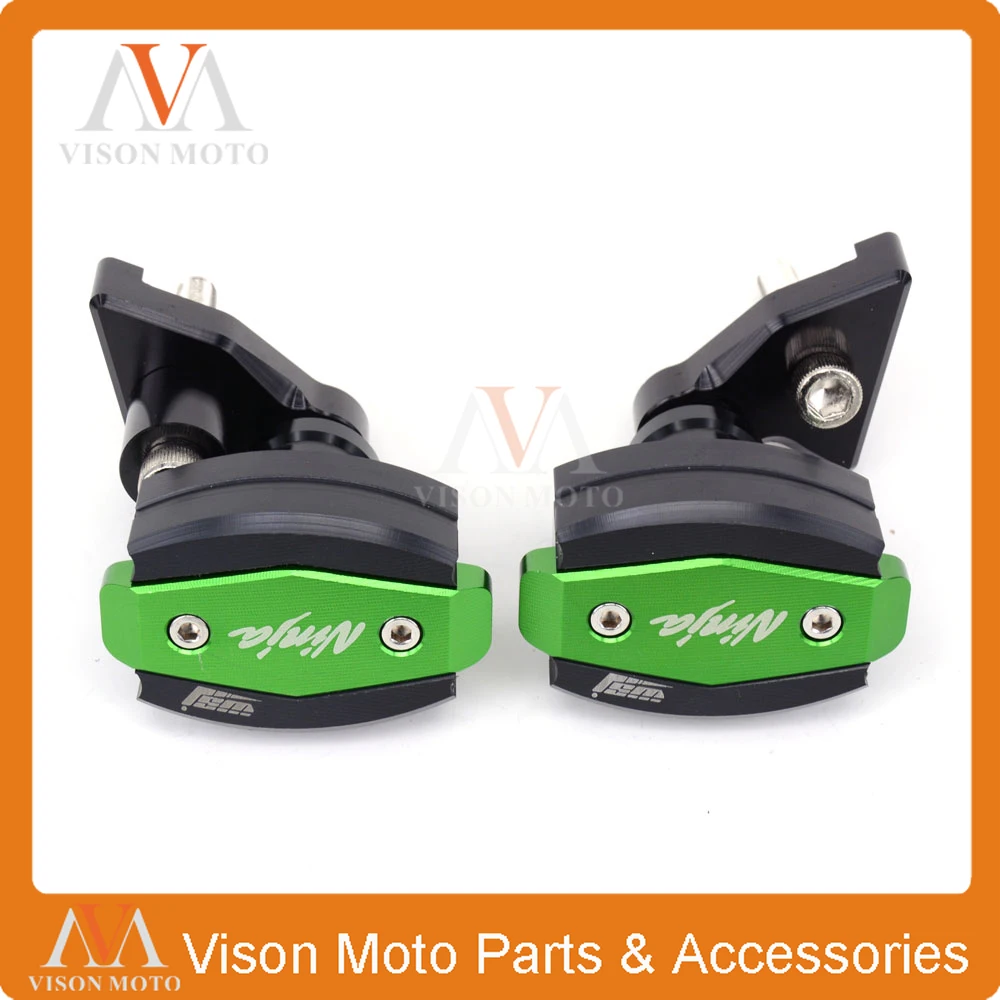 

Motorcycle CNC Crash Pad Frame Slider Protection Guard For KAWASAKI ZX10R ZX-10R 2011 2012 2013 11 12 13