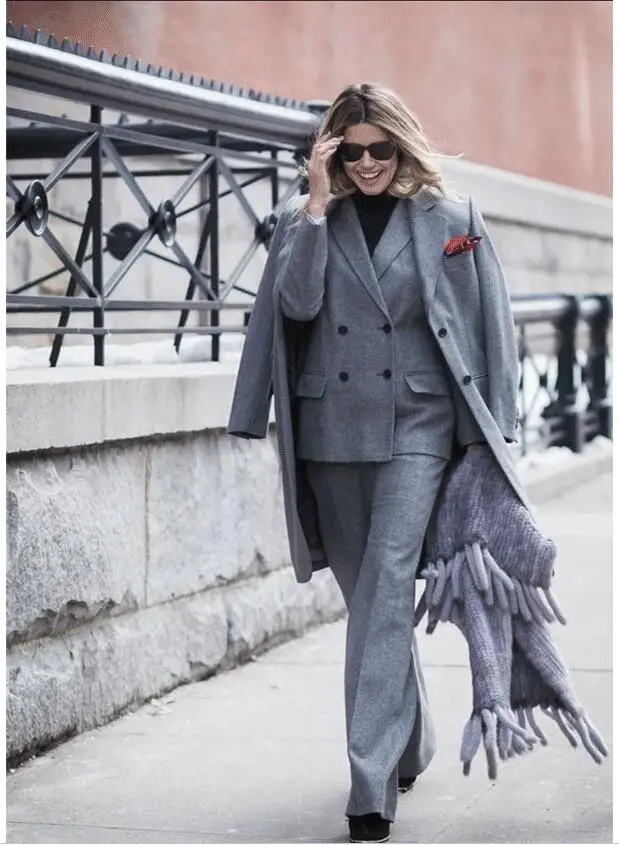 Брючные костюмы женские большого размера женские осенние/весенние новые ...