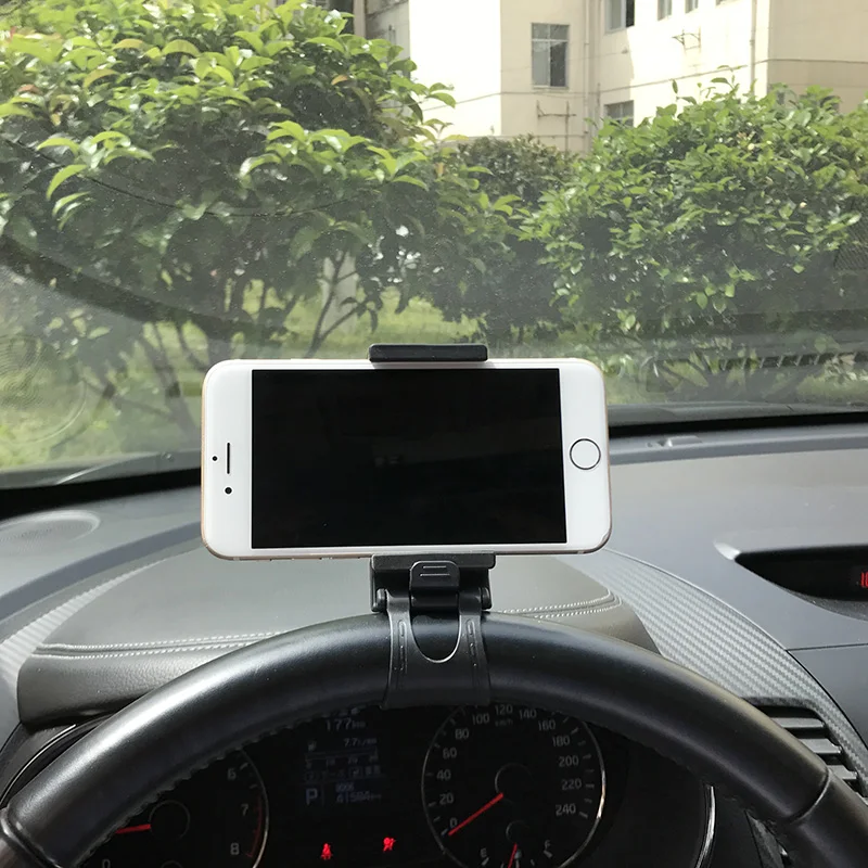 

Universal Car Phone Holder Stand Steering Wheel Bike Clip Mount Rubber Band Holder For iPhone For Samsung xaomi Mobile Phone