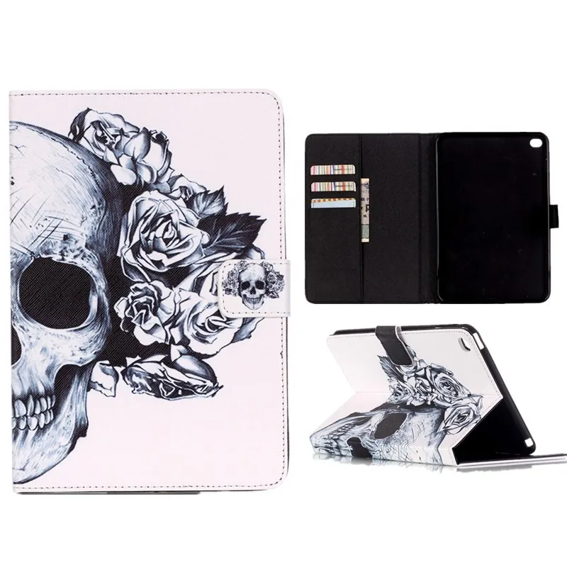 PU Leather Cases for Apple iPad Air 2 6 9.7 Inch Case Stand Wallet Flip Card Slots Black Finger have a nice day Tablet Covers  (33)