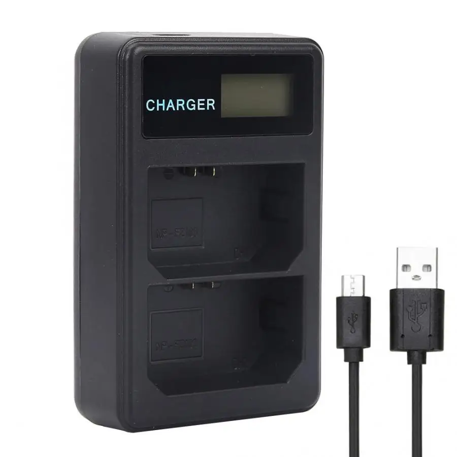 

Portable LCD Dual Slots USB Charging Camera Charger for NP-FZ100 Battery Charger