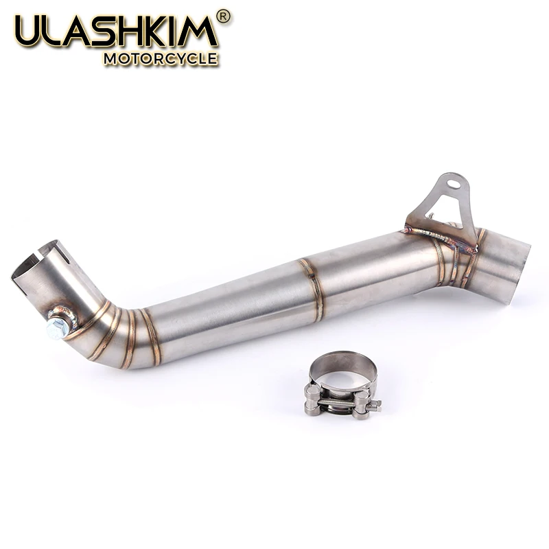 

61mm Motorcycle Exhaust Muffler Link Middle pipe connector Slip On for HONDA CBR1000 RR CBR1000RR 2008-2016 Q