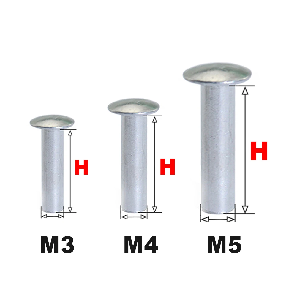 50 шт. m3 m4 m5 алюминиевая Плоская Круглая головка полый хвостовик заклепки алюминиевая заклепочная гайка