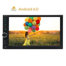 Автомобиль Радио стерео Android 6.0 quad-core GPS навигация в тире 2din автомагнитолы плеер Поддержка автоматического Радио wi-Fi 4 г/3G USB/SD МЖК