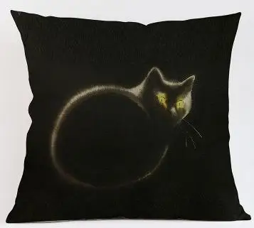 С фабрики чернила индивидуального изготовления картина стиль милый кот подушка 45 см для детей Подарки - Цвет: A9