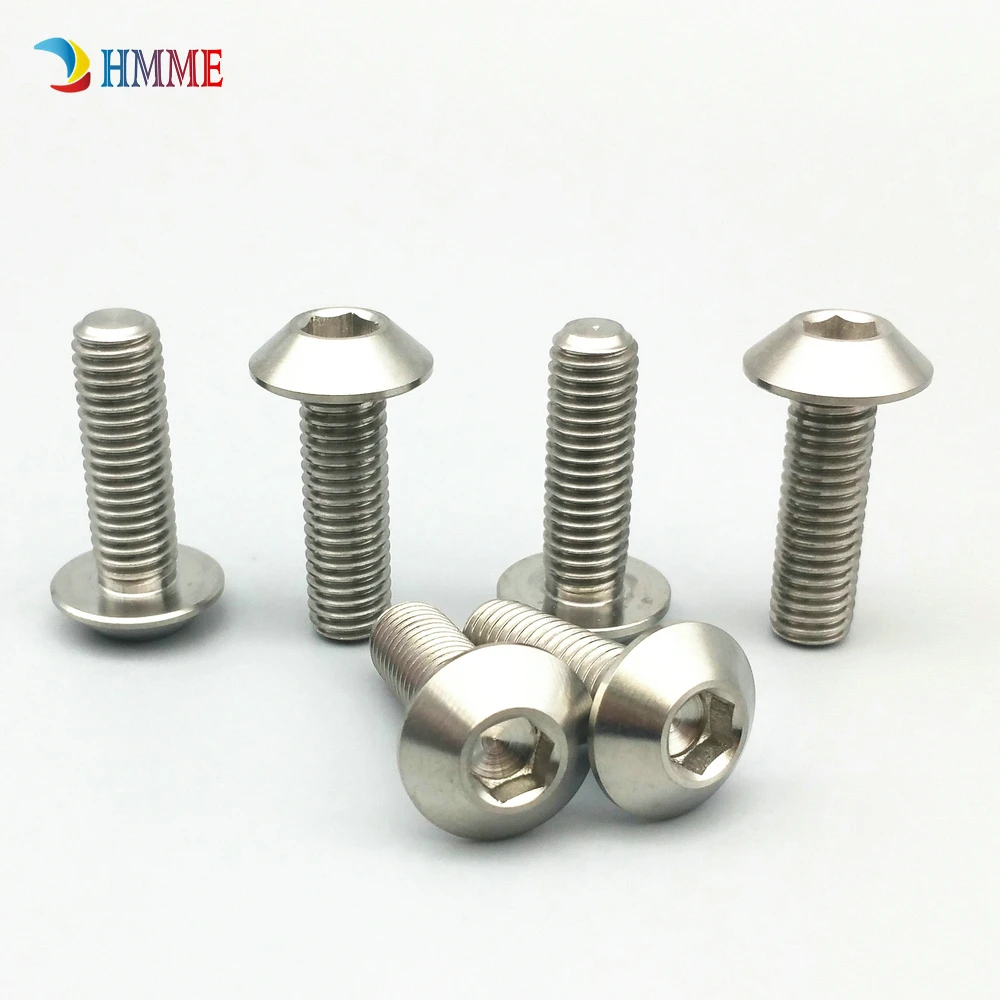 Титановые болты M5 M6 M8X 12 15 20 25 мм для мотоцикла DIY Ti Болт Шестигранная головка винты