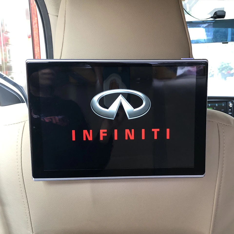

Car Android Headrest Monitor For Infiniti Q70L QX QX50 QX60 QX70 QX80 Q50L Rear Seat Entertainment System 11.8 Inch Screen 2PCS