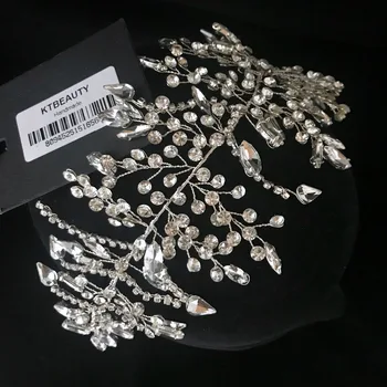 

News Rhinestone Crystal Tiara Silver Gold Tiara Fashion Headpieces Royal Bridal Wedding Dressing Crown Accessory Women Jewelry