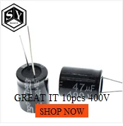 GREAT IT 10PCS Electrolytic capacitors 25V1000UF 1000UF/25V 10* 17MM