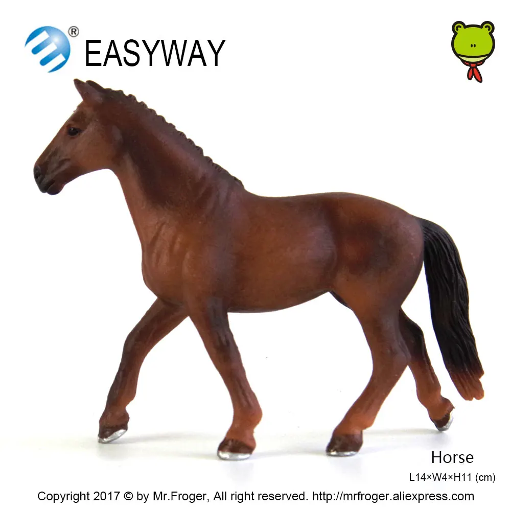EASYWAY лошадка игрушка фигурка животное Модель Фигурки детская игрушка подарок пластиковые лошадки игрушки для детей развивающие фермы животные-лошади - Цвет: Horse
