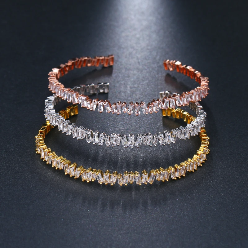 Bangle Bracelet EMMAYA Gold Color AAA Cz Beads Cuff Bracelets Women Fashion Jewelry Pulseiras bangle bracelet beaded bracelet crystal bracelets bead bracelet zircon bracelet zirconia bangle