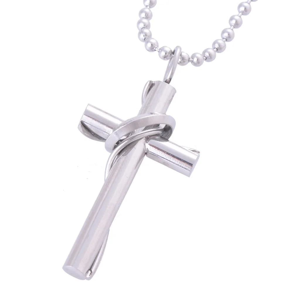 

10Pcs/lot High Polishing Silver Plated Stainless Steel Cross Pendants Wholesale Statement Crosses Jewelry For Women Men IR807W