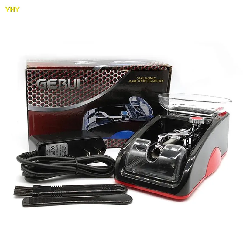 Automatic Electric Cigarette Injector Rolling Machine Tobacco Maker Roller Electronic Grinder Crusher Dry Herb Vaporizer blue red color02