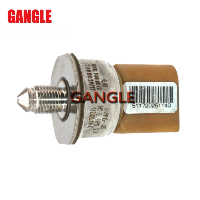 Fuel Rail Pressure Sensor For AUDI A4 A5 A6 A7 A8 AQ5 AQ7 3.0 TDI 03C906051C 85PP15 05in