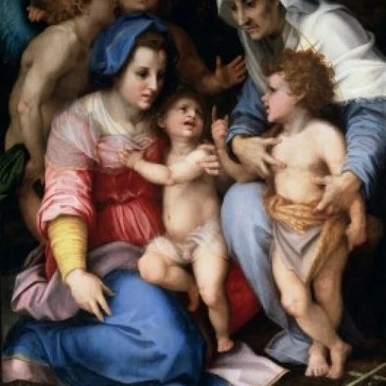 The Holy Family With Angels c 1515-16  Andrea Del Sarto (1486-1530/Italian)  Musee du Louvre Paris Print (18 (24 x 36)
