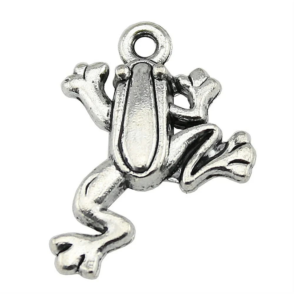WYSIWYG 15pcs 23x17mm Pendant Frog Animal Frog Charm Pendants For