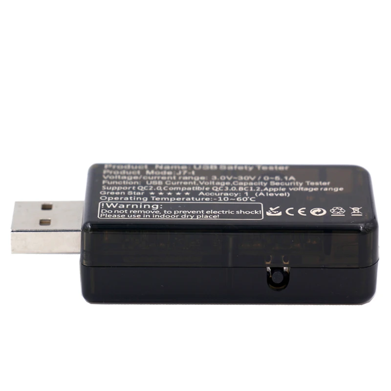 Цифровой дисплей QC2.0 5 шт./лот 3 30 в USB детектор зарядка внешний аккумулятор
