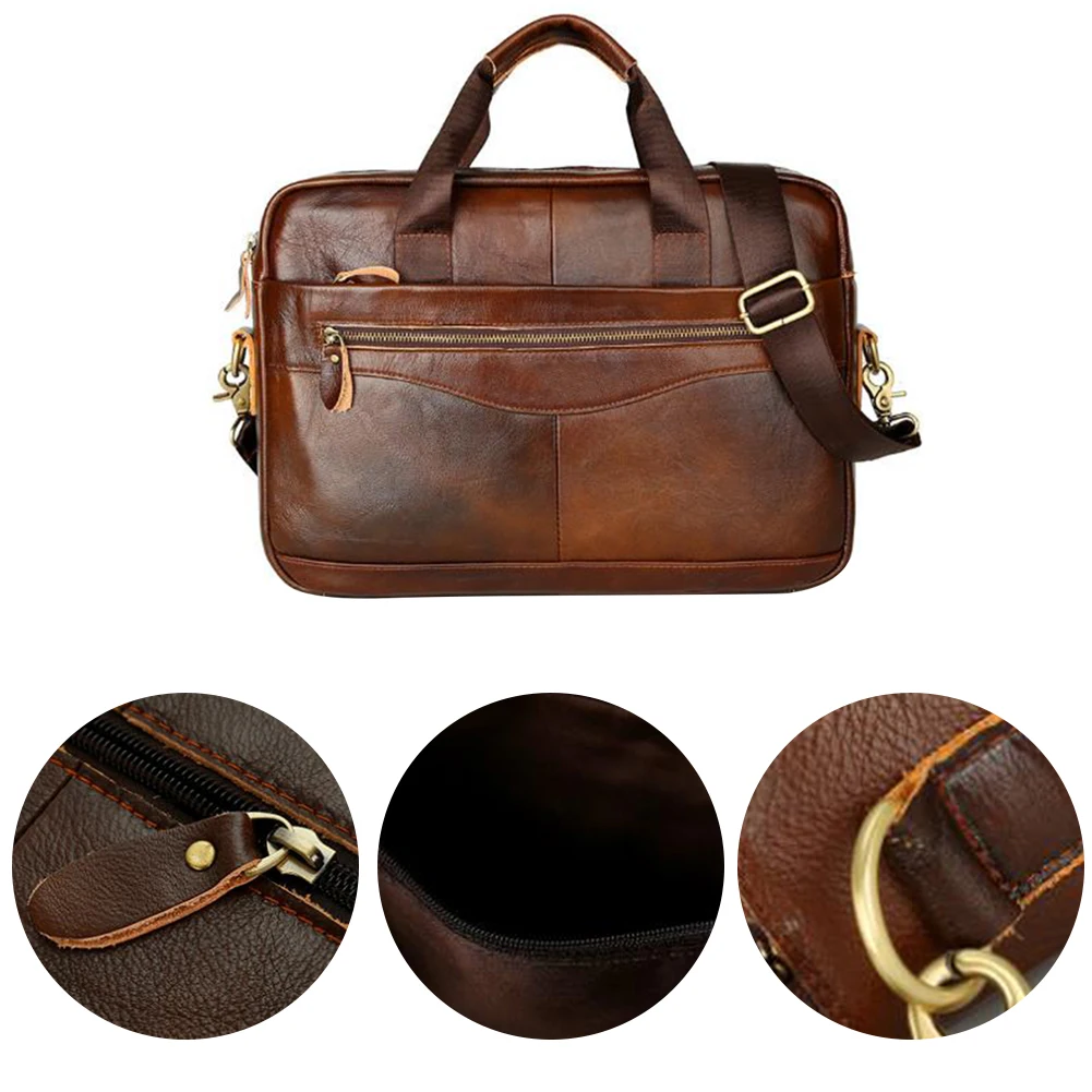 

Solid Square Travel Portable Work Artificial Leather Multifunction Handbag With Strap Men Briefcase Business Case Large Capacity