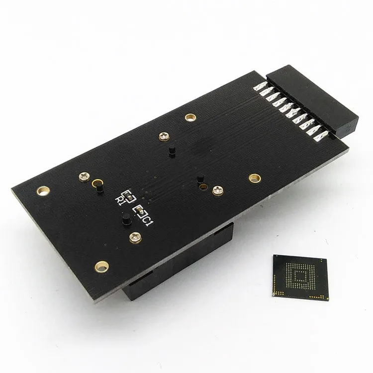 Customized-eMMC153-169-Reader-test-socket-to-20-Pins-Open-Top-Structure-BGA153-169-Size11-5x13mm (4)