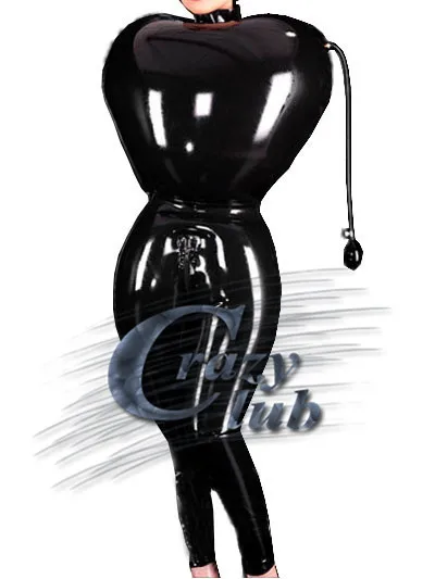 Сексуальные женские латексные штаны Crazy Club фетиш надувные латексное бондаж