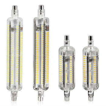 

Silicone R7S LED Lamp 10W 15W SMD 3014 Corn Lamp 78mm 118mm R7S LED Light Bulb AC220V Energy Saving Replace Halogen Light