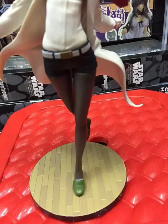 Аниме Steins ворота Makise Kurisu фигурку белый костюмы Сексуальная модель игрушечные