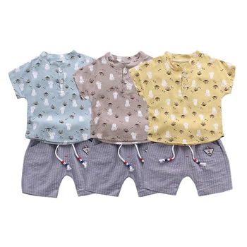 

2019 Summer Baby Boys Girs Sets Leisure T-shirt + Shorts Sets Toddler Boy Girl Cotton Comfortable Clothing Baby Clothes Set