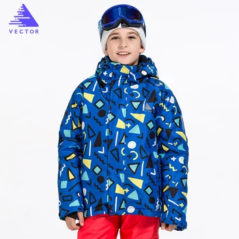 

VECTOR Brand Children Ski Jacket Boys Warm Winter Skiing Snowboard Jackets Child Windproof Waterproof Outdoor Snow Coats Kids