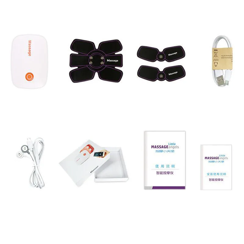 Abdominal Rollers Muscle Trainer Smart App Electronic Muscle Stimulator Exerciser Machine Slimming Fitness Massage Equipment