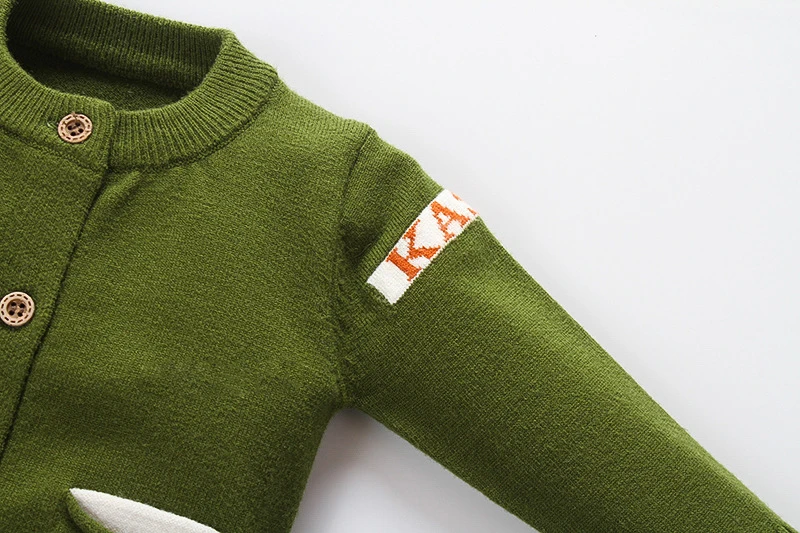 Fashion Letter Baby Sweater Long Sleeve O-Neck Cardigan For Boys Rabbit Hair Warm Soft Girls Sweater Autumn Baby Boys Clothing (7)