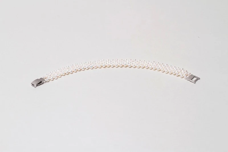 Изысканный женский браслет ручной работы из натурального пресноводного жемчуга, ювелирное изделие, разноцветный жемчужный браслет, ювелирное изделие из серебра 925 пробы, свадебный подарок