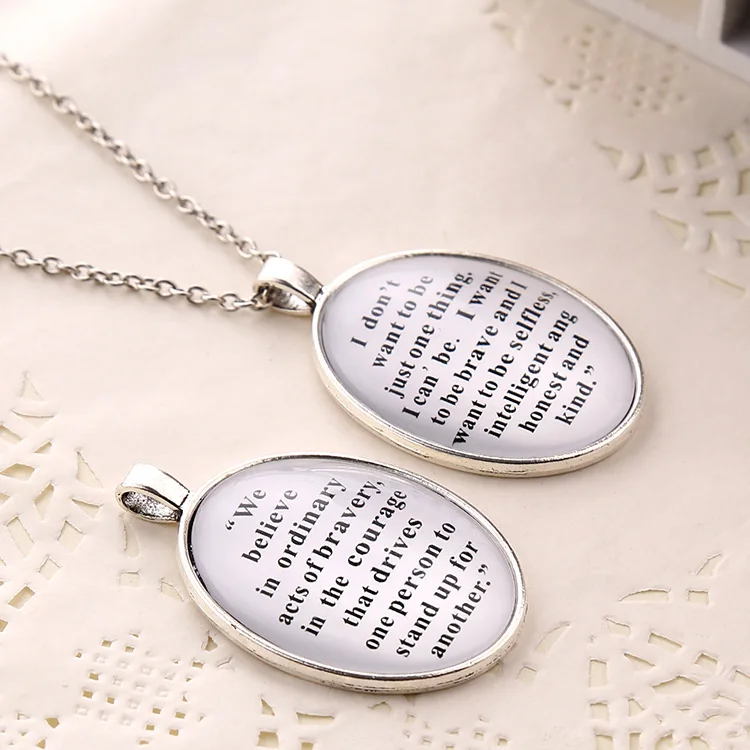

movie Divergent The letter necklace for woman Alloy glass sweater chain small gift Activities gift fashion accessories