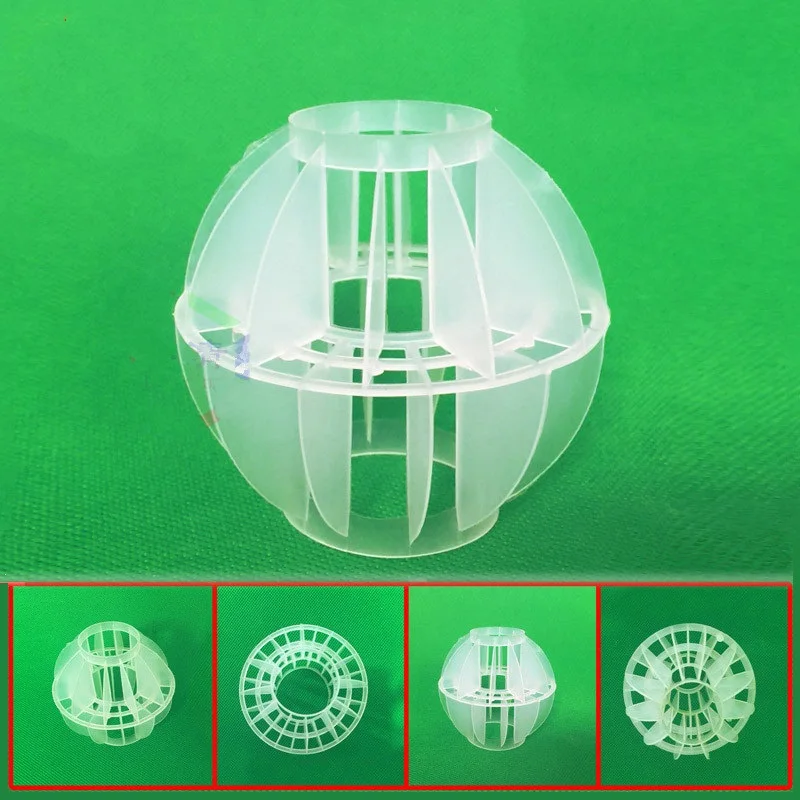 

1500Pc/lot bio filter balls Polyhedral hollow ball Green facility wastewater treatment CO2 removal Biochemical ball filter media