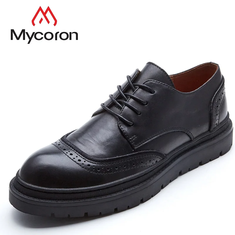 

Mycoron Luxury Fashion Men Dress Shoes New Fashion Formal Business Shoes For Men British Brand Men Leather Flats Erkek Ayakkabi