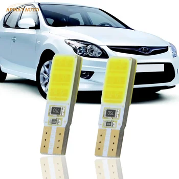

2x T10 W5W For SAMSUNG COB Chip LED Side Parking Lights Marker Lamps Bulb For Hyundai Solaris Elantra Veloster Tucson Genesis