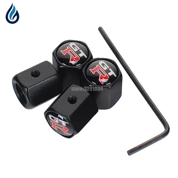 

GTR Emblem Wheel Tire Valve Caps Anti-Theft Cover For Nissan GTR R35 Rogue 350z Nv200 Versa Np300 X-Trail Juke Nismo Qashqai J11