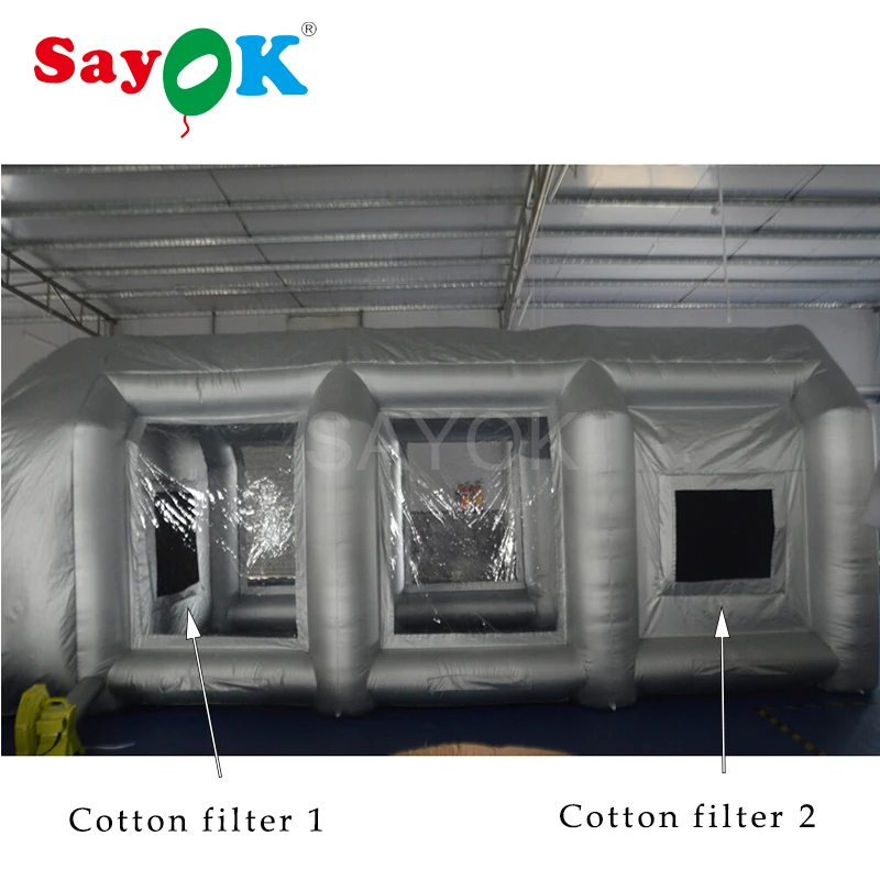 Хлопковый фильтр подходит для 6x3x2. 5 м/20x10x8ft надувной распылительной краски | Дом и