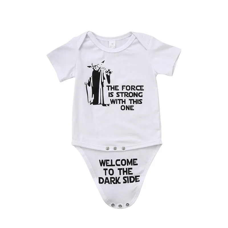 

Fashion Toddler Funny Kids Infant Baby Boy Girl Clothes Bodysuit Pullover Short Sleeve Cotton Jumpsuit Print Bodysuit Outfit