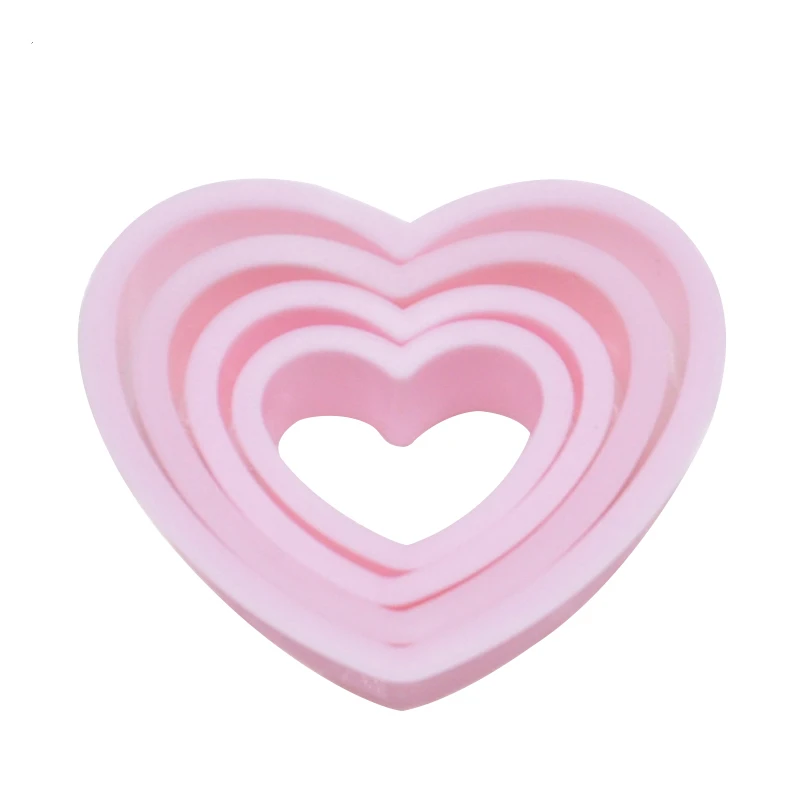 

Nesting Heart Shaped Cutter Set Cake Decorating Moulds Stamp Sugar Craft Fondant Cake Cookie Decoration Kitchen Accessories