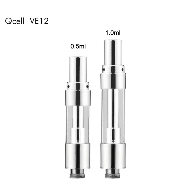 

CBD Atomizer 0.5ml 1.0ml Cartridge VE12 Quartz Ceramic Cell Coil for Electronic Cigarette Vaporizer Bottom from A-touch