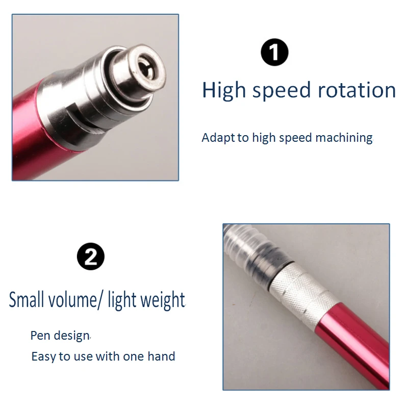 Пневматический воздушный микропереходник, шлифовальный станок с воздушным питанием, инструмент для полировки карандашей, 65000 об/мин, с чехлом и всеми аксессуарами(17 шт